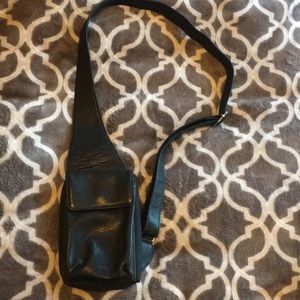 Leather Fossil cross body bag